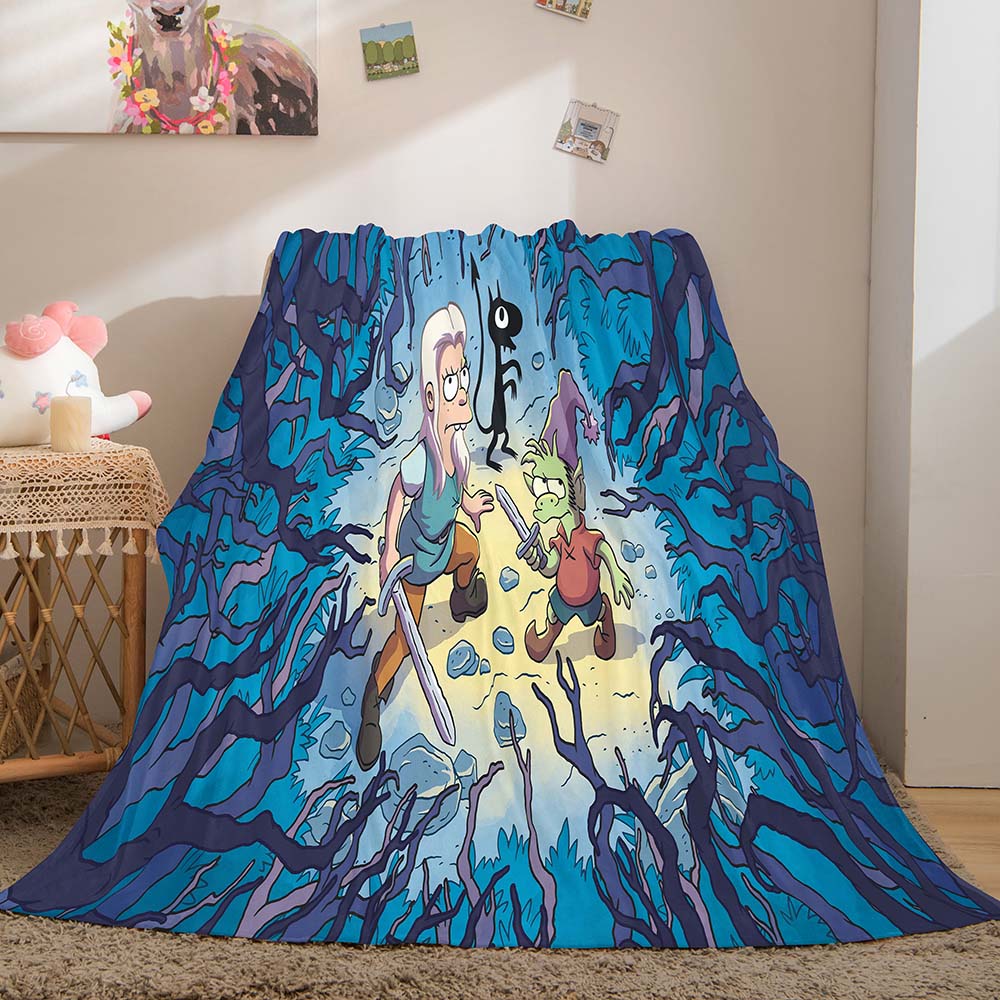 2026 NEW Disenchantment Blanket Flannel Throw Room Decoration