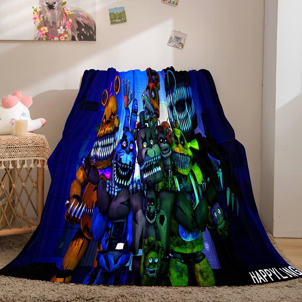 2026 NEW Five Nights at Freddy's Flannel Caroset Throw Cosplay Blanket