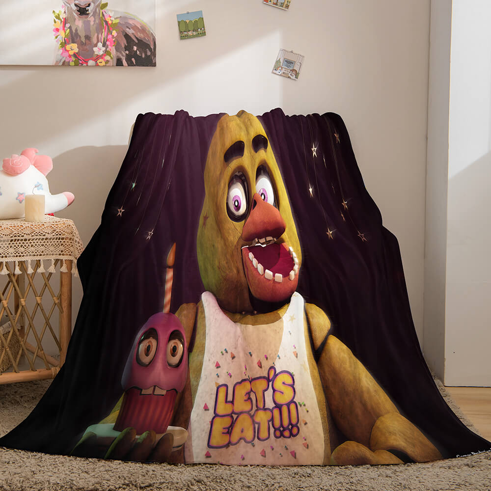 2026 NEW Five Nights at Freddy's Flannel Caroset Throw Cosplay Blanket