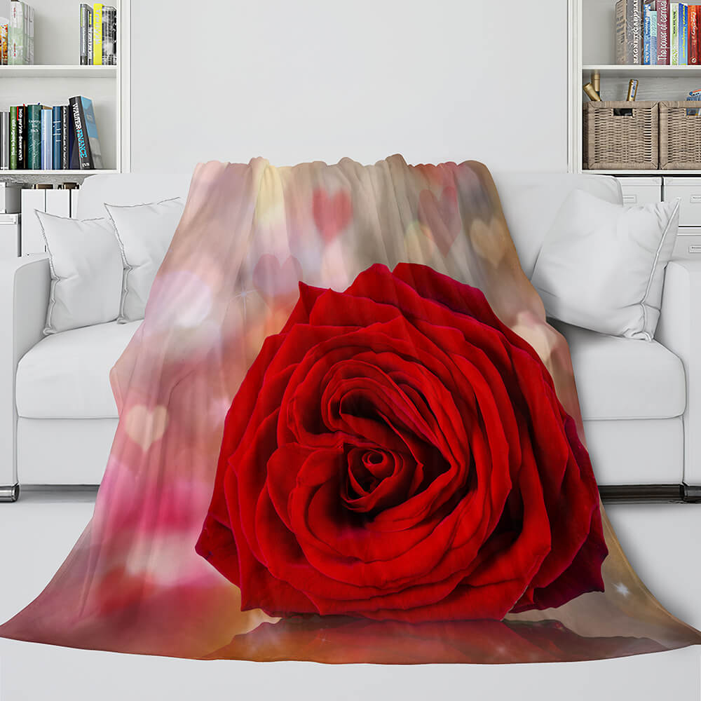 2026 NEW Flower Flannel Fleece Throw Cosplay Blanket