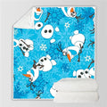 Frozen Anna Elsa Princess Blanket Sherpa Fleece Throw Blanket for Kids Adults