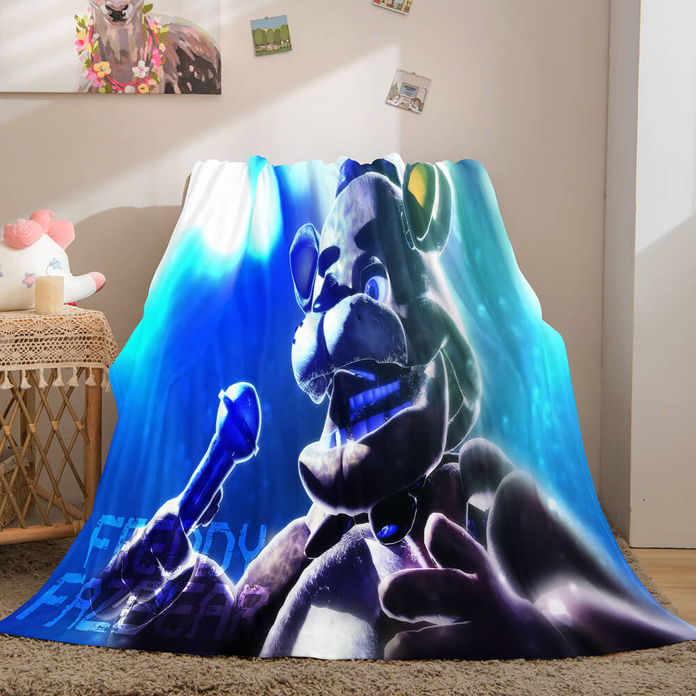 2026 NEW Game Five Nights at Freddy's Flannel Caroset Throw Cosplay Blanket