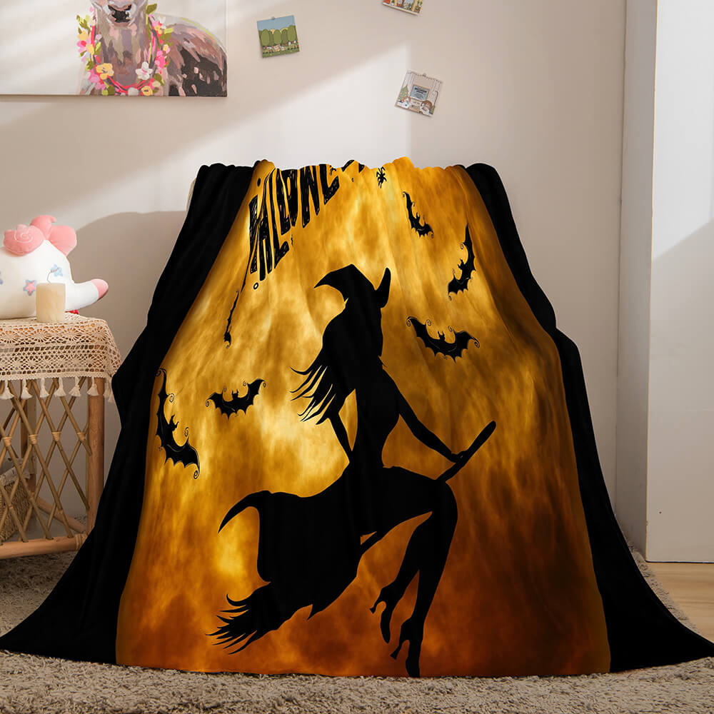 2026 NEW Halloween Flannel Caroset Throw Cosplay Blanket