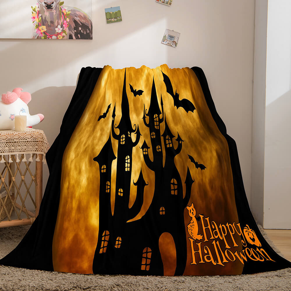 2026 NEW Halloween Flannel Caroset Throw Cosplay Blanket