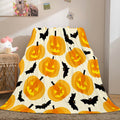 2026 NEW Halloween Pumpkin Flannel Fleece Throw Cosplay Blanket