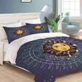 2026 NEW Hand Drawn Sun Face Bedding Sets Quilt Cover Without Filler