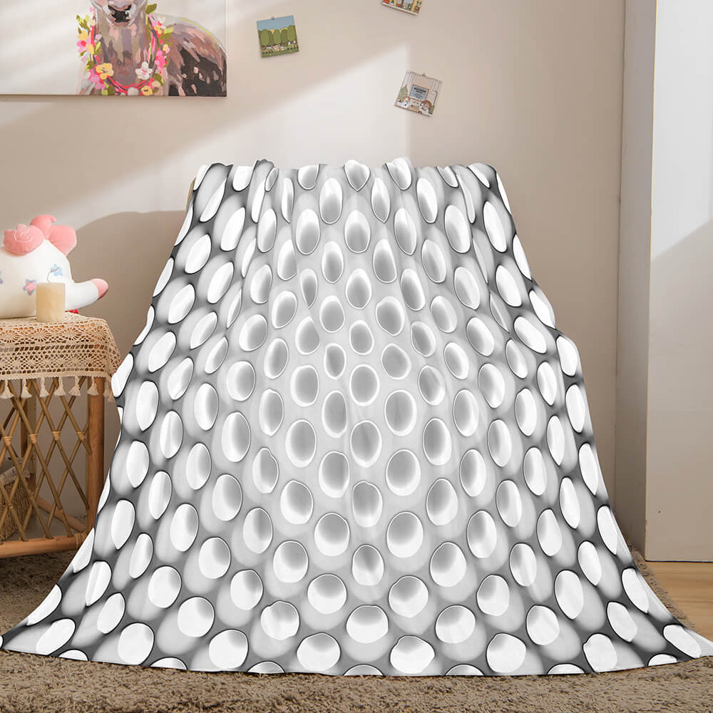 2026 NEW Honeycomb Shape Flannel Fleece Throw Blanket