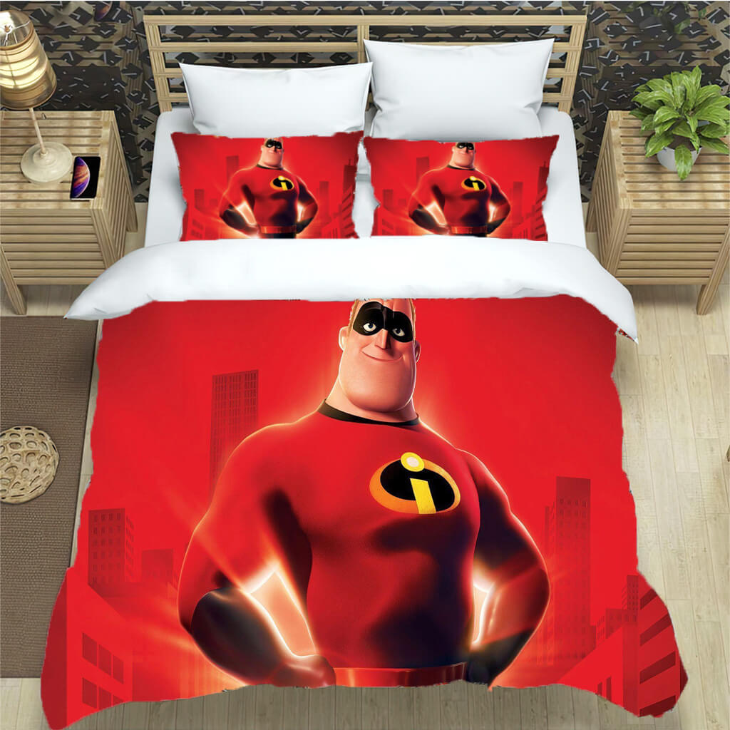 2026 NEW Incredibles Bedding Set Pattern Quilt Cover Without Filler