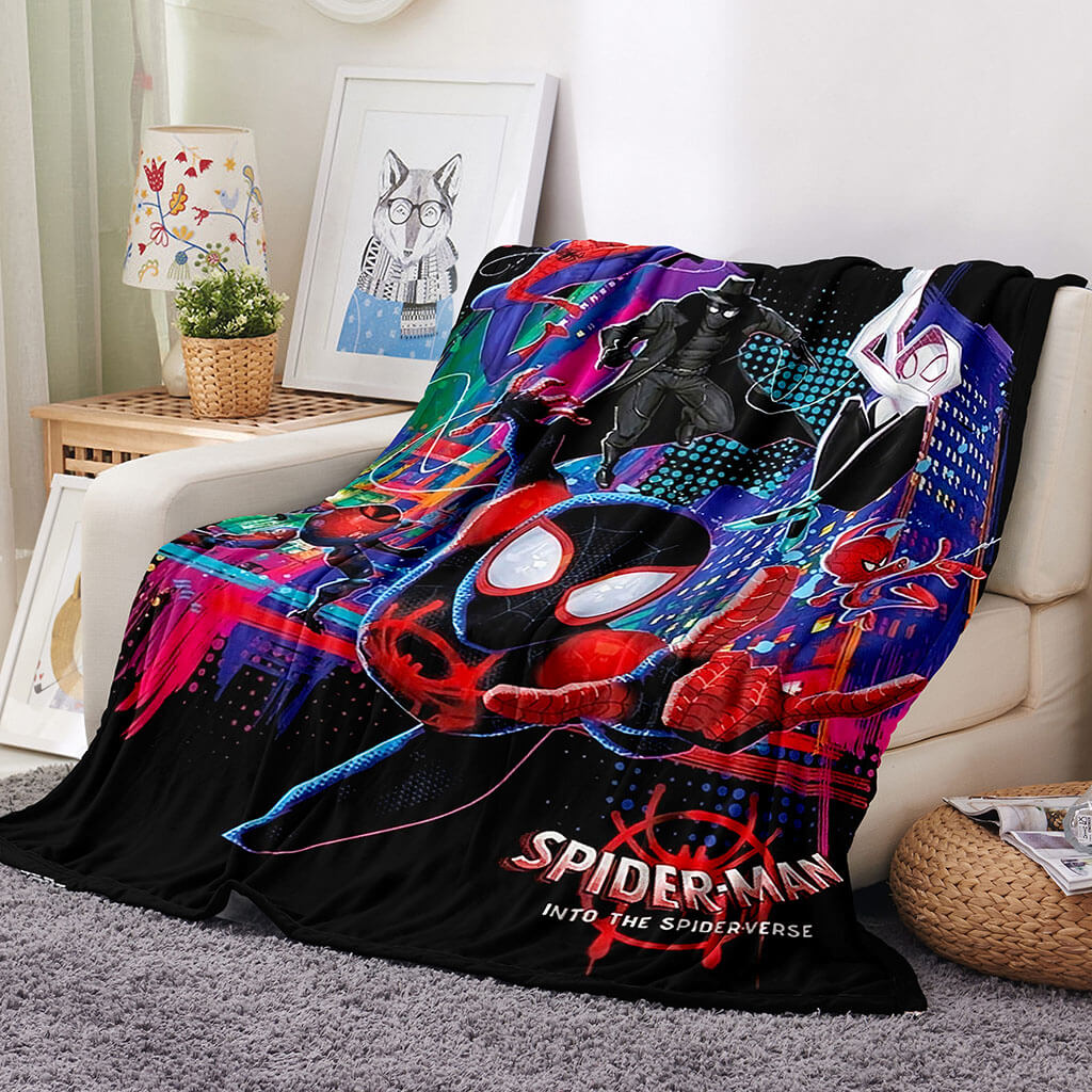 2026 NEW Into the Spider-Verse Gwen Blanket Flannel Throw Room Decoration