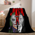 2026 NEW Joker Flannel Caroset Throw Cosplay Blanket