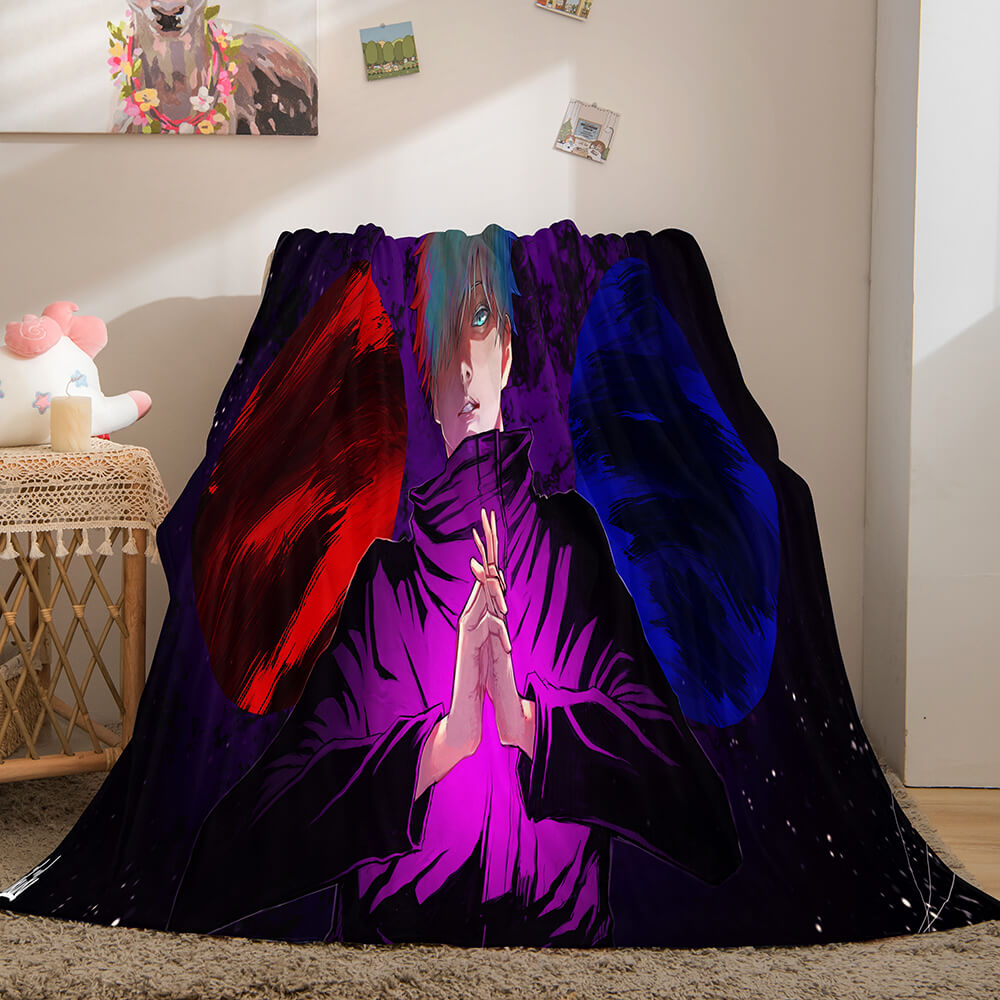 2026 NEW Jujutsu Kaisen Flannel Caroset Throw Cosplay Blanket