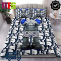 Kaws x Dior Shy Kaws Doll With Dior Navy Text Home Decor Full Bedding Set