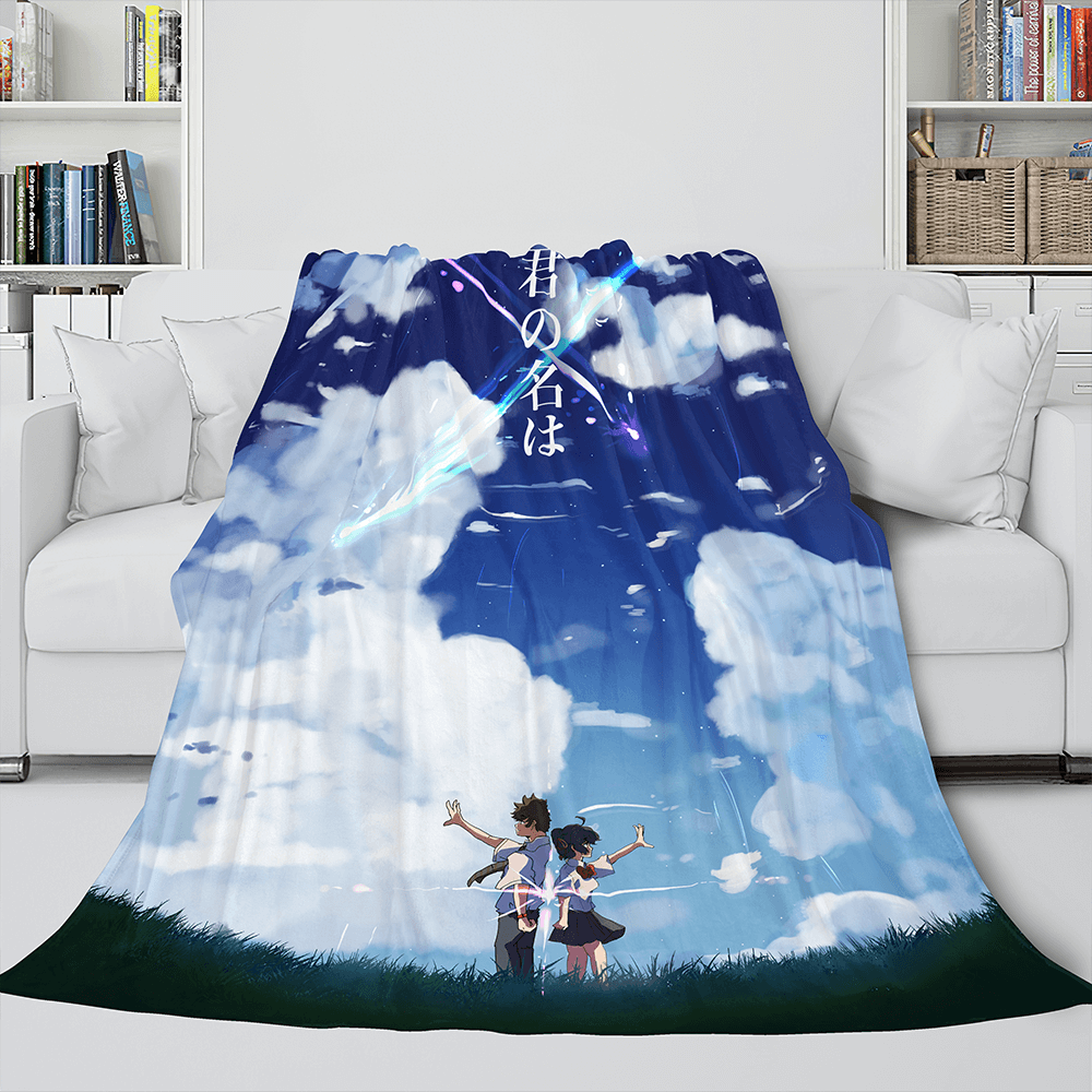 2026 NEW Kimi no Na Wa Cosplay Flannel Blanket Throw