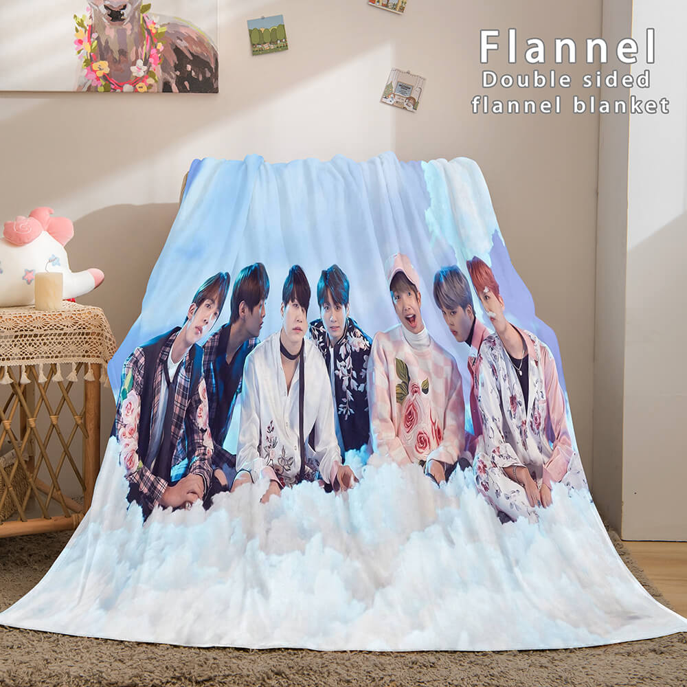 2026 NEW Kpop BTS Butter Bangtan Boys Cosplay Flannel Blanket