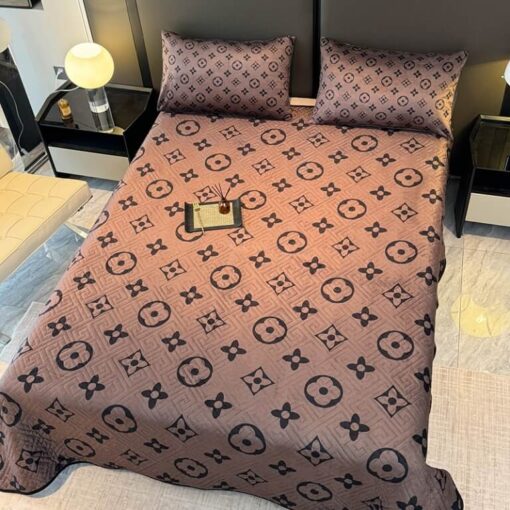 LV blanket and pillowcase set bed024