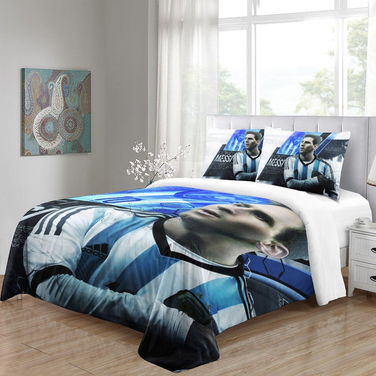 2026 NEW Messi Bedding Set Pattern Quilt Cover Without Filler