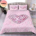 Louis Vuitton Diamond Heart Best Comforter Bedding Set