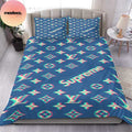 Louis Vuitton X Supreme Queen Bedding Set