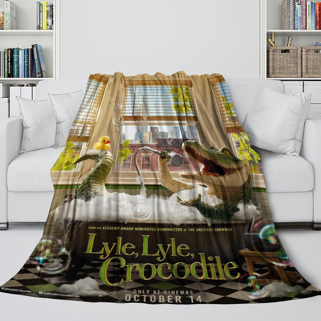 2026 NEW Lyle Lyle Crocodile Blanket Pattern Flannel Throw Room Decoration