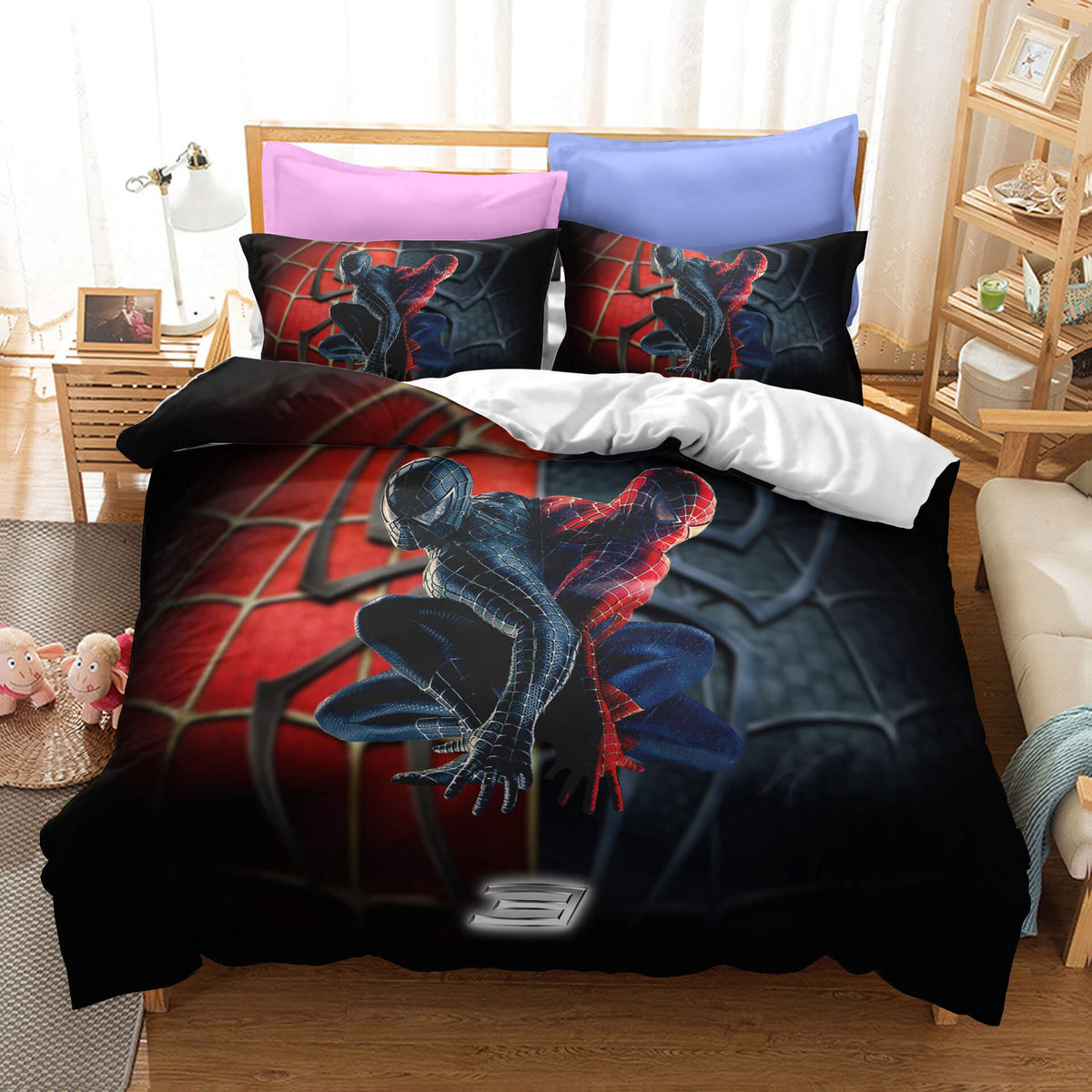 2026 NEW Marvel Spiderman Pattern Bedding Set Kids Quilt Covers