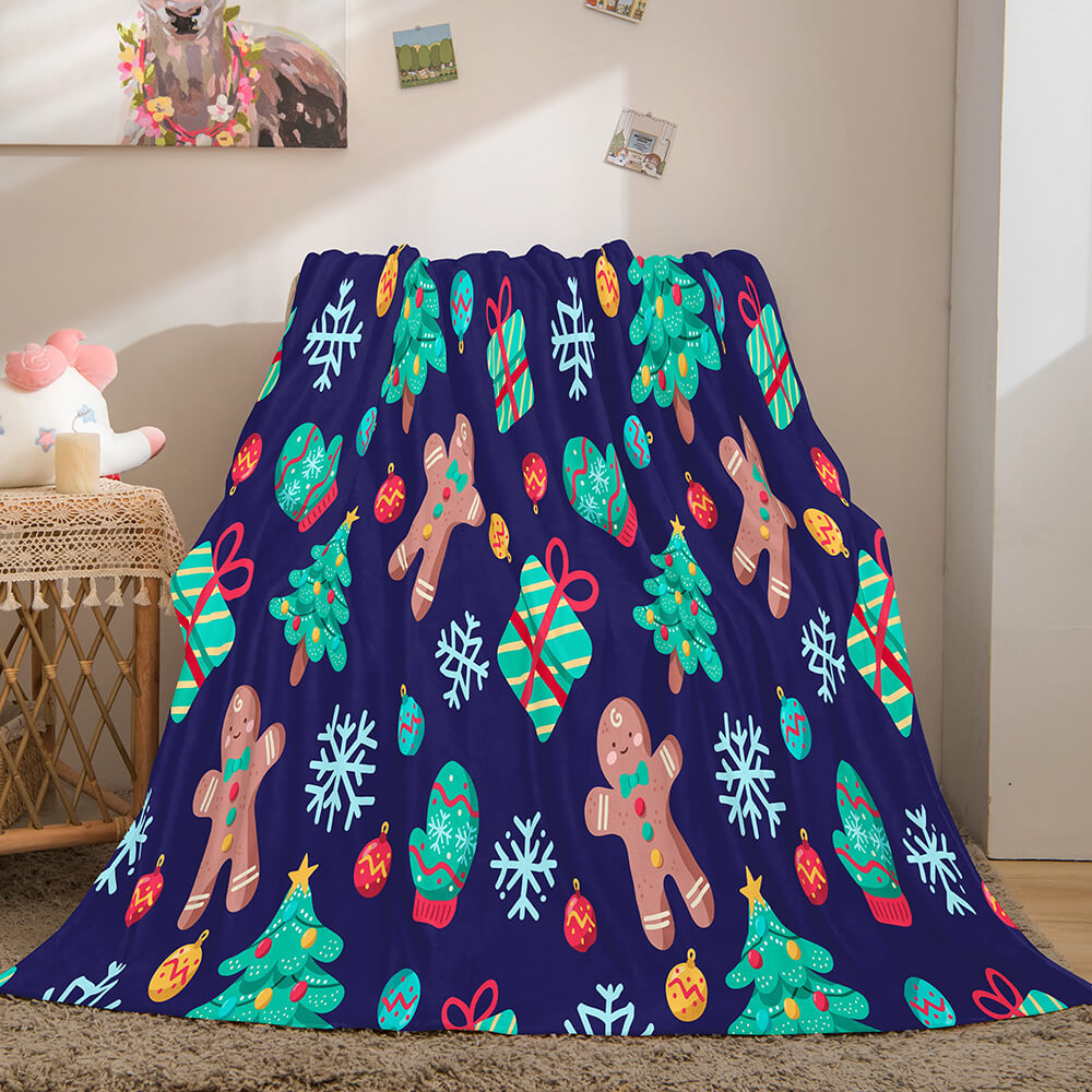 2026 NEW Merry Christmas Flannel Blanket Throw Blanket