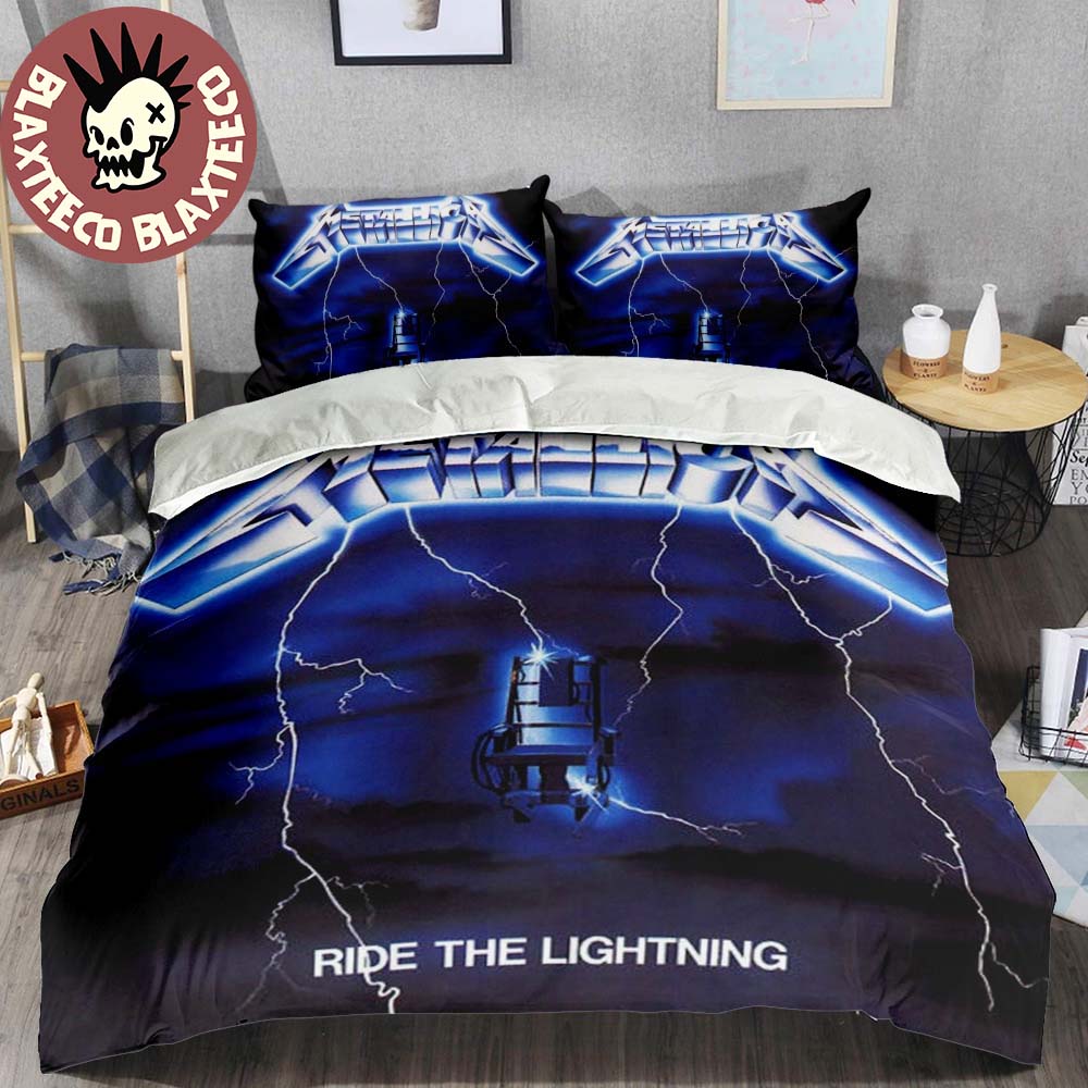 Metallica Ride The Lightning Album Cover Metallica Bedding Set