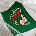 Minnesota Wild Hockey Team Flannel Fleece Throw Blanket