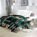 Minnesota Wild Hockey Team Flannel Fleece Throw Blanket