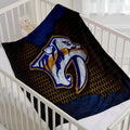 Nashville Predators Hockey Team Flannel Fleece Throw Blanket