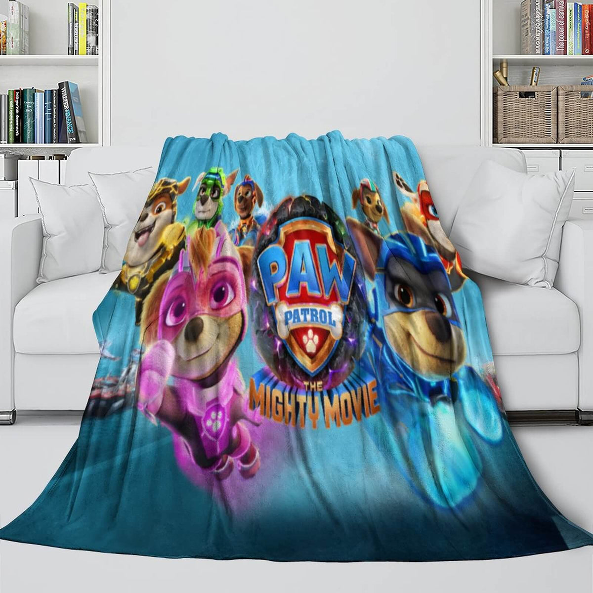 2026 NEW PAW Patrol The Mighty Movie Blanket Flannel Fleece Throw Room Decoration