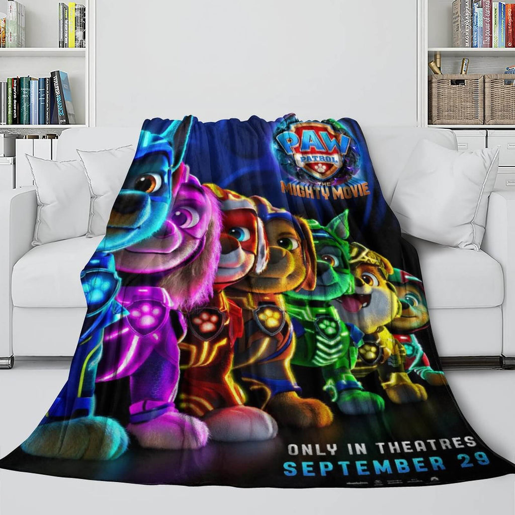 2026 NEW PAW Patrol The Mighty Movie Blanket Flannel Fleece Throw Room Decoration