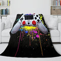 2026 NEW PS4 Gamepad Flannel Blanket Throw Room Decoration