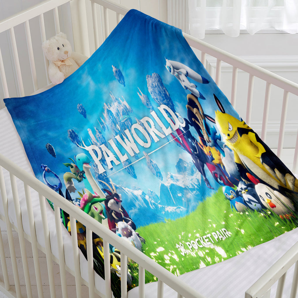 Palworld Blanket Flannel Throw Room Decoration