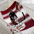 Phoenix Coyotes Hockey Team Flannel Fleece Throw Blanket