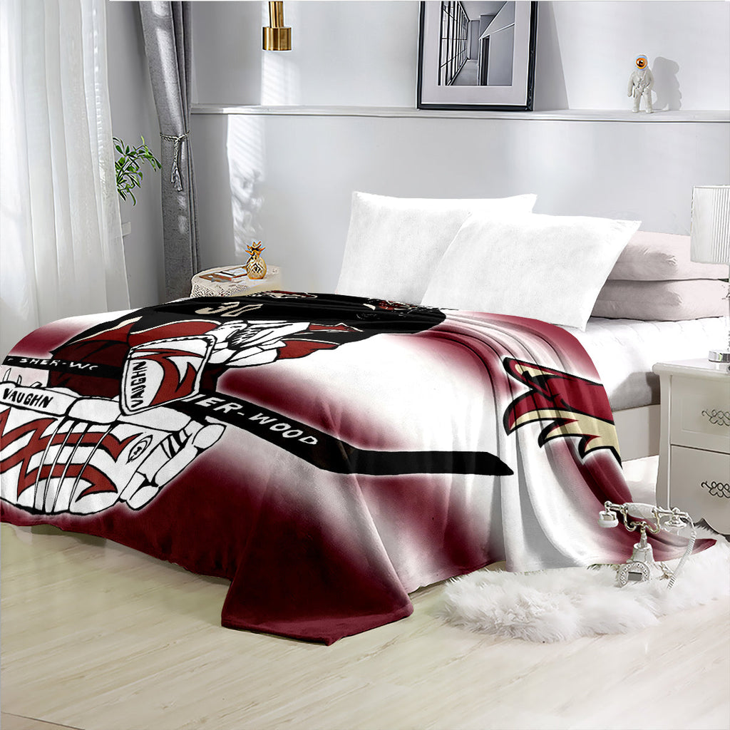 Phoenix Coyotes Hockey Team Flannel Fleece Throw Blanket