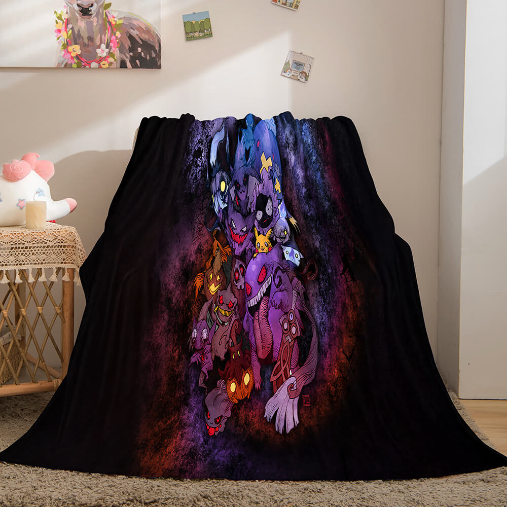 2026 NEW Pikachu Cosplay Caroset Blanket Flannel Throw