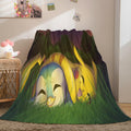 2026 NEW Pikachu Cosplay Caroset Blanket Flannel Throw