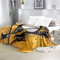 Pittsburgh Penguins Hockey Team Flannel Fleece Throw Blanket