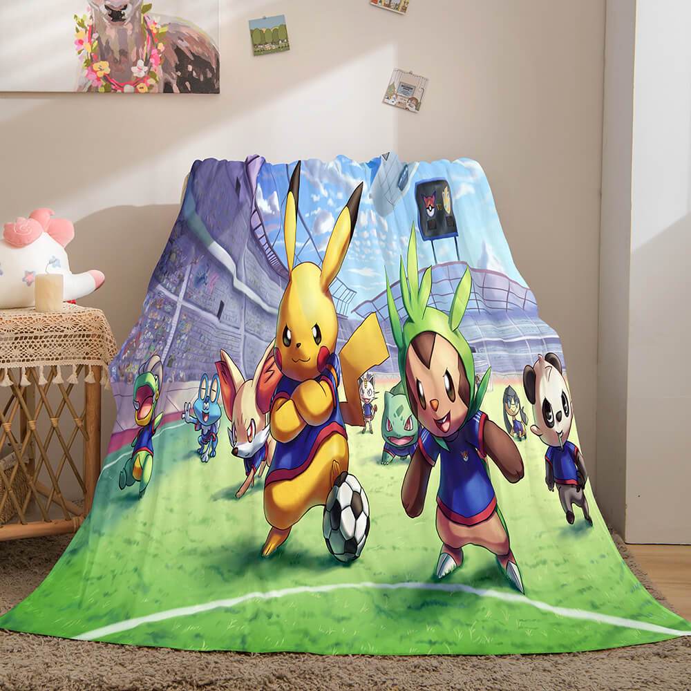 2026 NEW Pokemon Pikachu Flannel Fleece Blanket