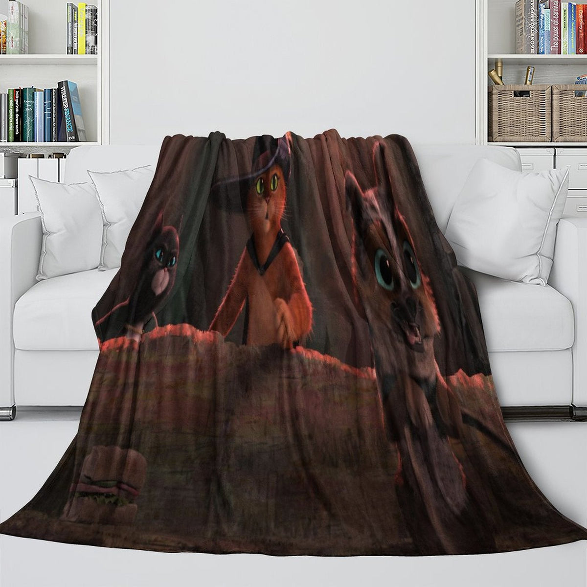2026 NEW Puss in Boots The Last Wish Blanket Flannel Fleece Throw