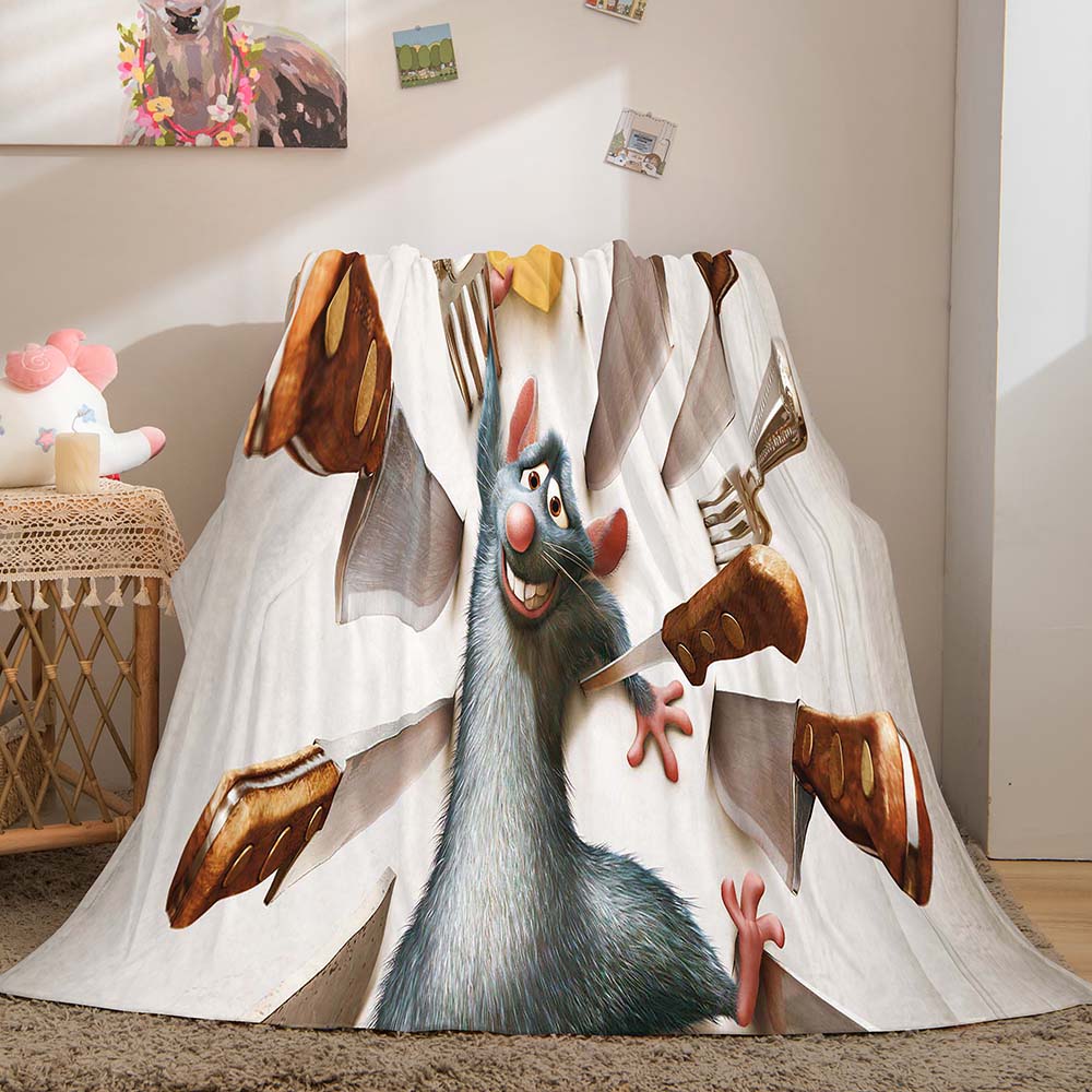 2026 NEW Ratatouille Blanket Flannel Throw Room Decoration