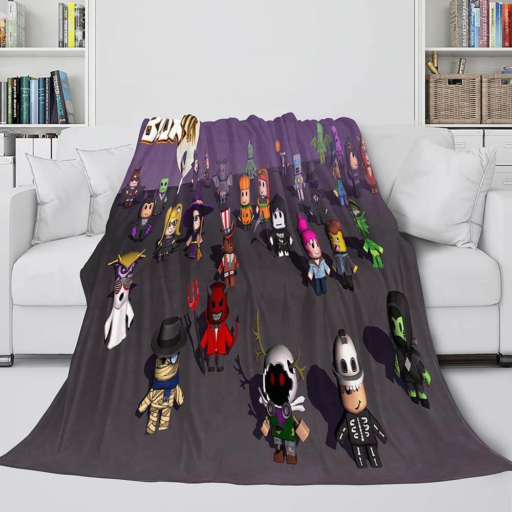 2026 NEW Roblox Blanket Flannel Fleece Throw Cosplay Blanket Christmas Present