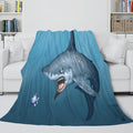2026 NEW Shark Flannel Blanket Fleece Throw Blanket Wrap Nap Bedding Sets
