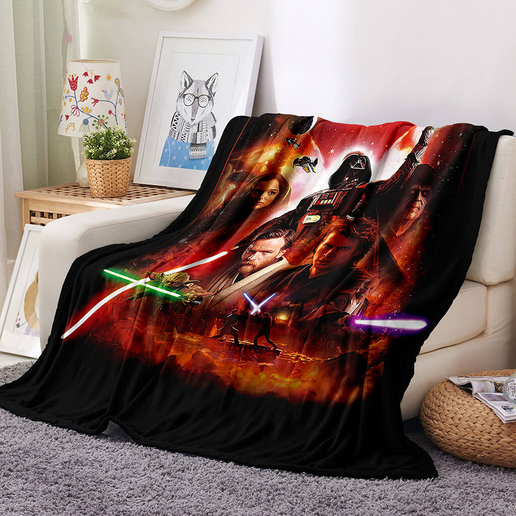2026 NEW Star Wars Pattern Blanket Flannel Throw Room Decoration