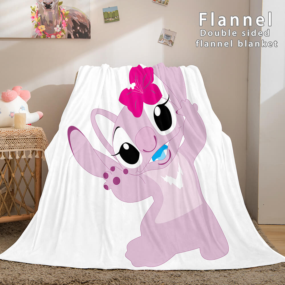 2026 NEW Stitch Blanket Flannel Throw Cosplay Blanket