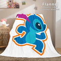 2026 NEW Stitch Flannel Blanket Warm Cozy Bed Blankets Soft Throw Blanket