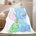 2026 NEW Stitch Flannel Blanket Warm Cozy Bed Blankets Soft Throw Blanket