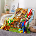 2026 NEW Super Mario Blanket Flannel Throw Room Decoration