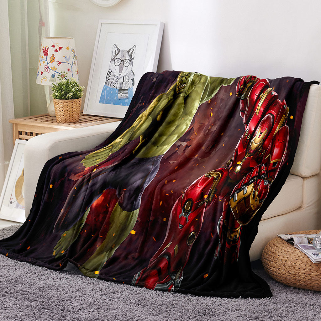 2026 NEW Superhero Hulk Blanket Flannel Throw Room Decoration