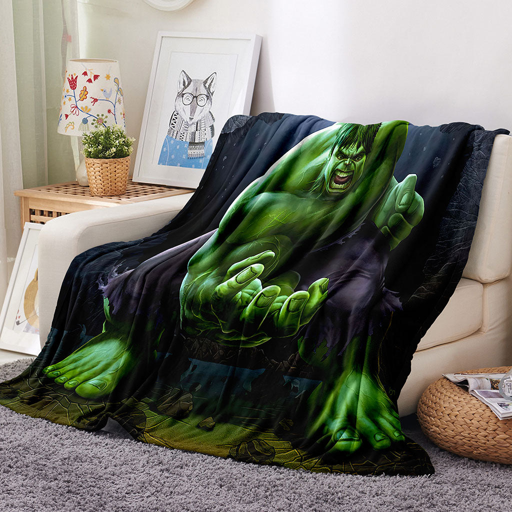 2026 NEW Superhero Hulk Blanket Flannel Throw Room Decoration